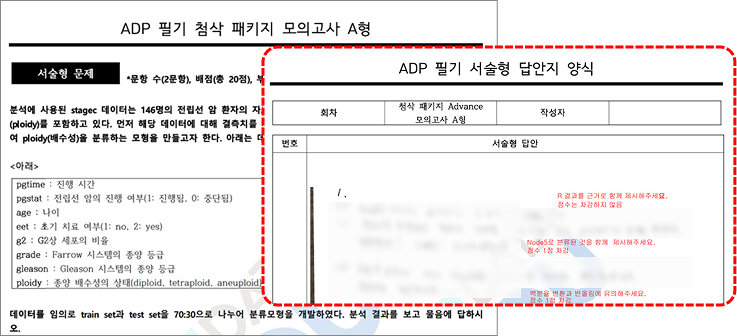 첨삭 화면